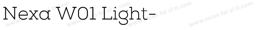 Nexa W01 Light字体转换